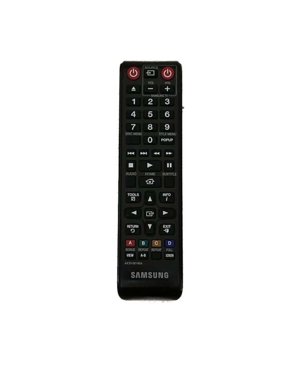 Samsung AK59-00149A Blu-Ray Disc Player Remote Control